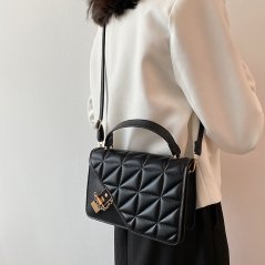 Gdeal Women Plain Color Small Bag Fashion Messenger Bag Western Style Diamond Simple Handbag