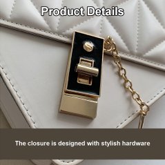 Gdeal Women Plain Color Small Bag Fashion Messenger Bag Western Style Diamond Simple Handbag