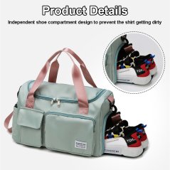Gym Bag Wet and Dry Separation Nylon Luggage Bag Large Capacity Yoga Bag