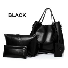 Korean Women Retro 4 In 1 Set Sling Cross Shoulder Portable Messenger Casual