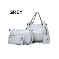 Korean Women Retro 4 In 1 Set Sling Cross Shoulder Portable Messenger Casual