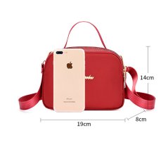 Women Fashion Small Square Bag Lady Shoulder Messenger Bag Mobile Phone
