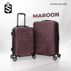 SKY TRAVELLER SKY343 2-In-1 Premium Narrow Curve Textured Ultralight Luggage Set 