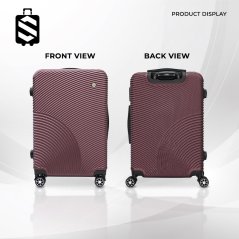 SKY TRAVELLER SKY343 2-In-1 Premium Narrow Curve Textured Ultralight Luggage Set 