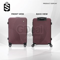 SKY TRAVELLER SKY343 2-In-1 Premium Narrow Curve Textured Ultralight Luggage Set 