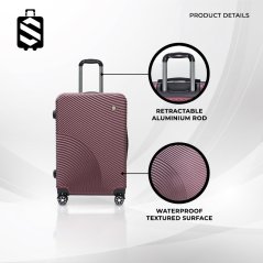 SKY TRAVELLER SKY343 2-In-1 Premium Narrow Curve Textured Ultralight Luggage Set 