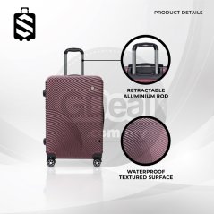 SKY TRAVELLER SKY343 2-In-1 Premium Narrow Curve Textured Ultralight Luggage Set 