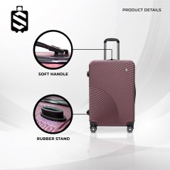 SKY TRAVELLER SKY343 2-In-1 Premium Narrow Curve Textured Ultralight Luggage Set 