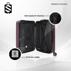 SKY TRAVELLER SKY343 2-In-1 Premium Narrow Curve Textured Ultralight Luggage Set 