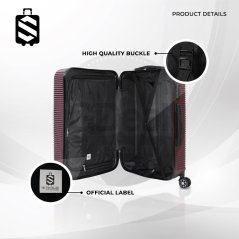 SKY TRAVELLER SKY343 2-In-1 Premium Narrow Curve Textured Ultralight Luggage Set 