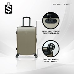 SKY TRAVELLER SKY344 2-In-1 Premium Luggage with Rotatable Wheels