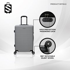SKY TRAVELLER SKY341 2-In-1 Hard Case Spinner Wheels Ultralight Luggage Set