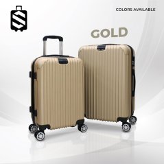 SKY TRAVELLER SKY346 2-In-1 Premium Fine Straight Stripes Luggage