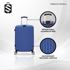 SKY TRAVELLER SKY346 2-In-1 Premium Fine Straight Stripes Luggage