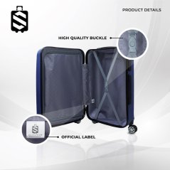 SKY TRAVELLER SKY346 2-In-1 Premium Fine Straight Stripes Luggage