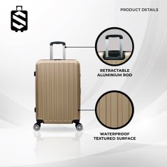 SKY TRAVELLER SKY347 2-In-1 Straight Stripes Luggage (20Inch+24Inch)