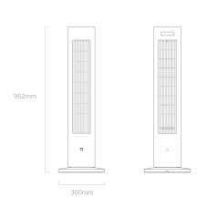 Xiaomi Mijia Tower Fan DC Inverter 2 In 1 Heating and Cooling 2200w