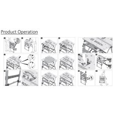 BOSCH PWB 600 Foldable Work Bench - 0603B05200