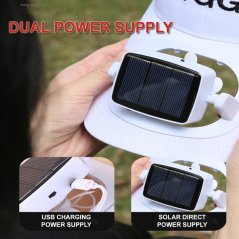 Sun Shade Hat Unisex Couple Cap with Fan USB Charging Outdoor Accessories