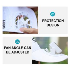 Sun Shade Hat Unisex Couple Cap with Fan USB Charging Outdoor Accessories
