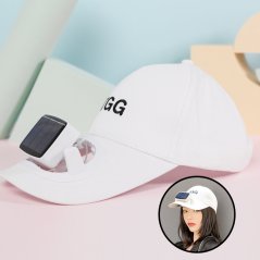 Sun Shade Hat Unisex Couple Cap with Fan USB Charging Outdoor Accessories
