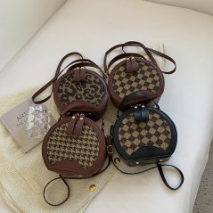Retro Round Hand Held One Shoulder Sling Women Outdoor Bag - 4 Types