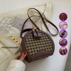 Retro Round Hand Held One Shoulder Sling Women Outdoor Bag - 4 Types