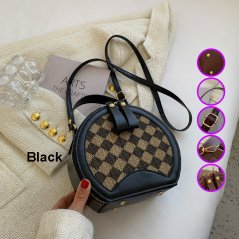 Retro Round Hand Held One Shoulder Sling Women Outdoor Bag - 4 Types