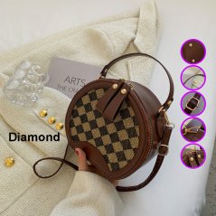 Retro Round Hand Held One Shoulder Sling Women Outdoor Bag - 4 Types