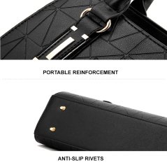 Women Fashion Embossed Handbag Trade One Shoulder (3 Colors)
