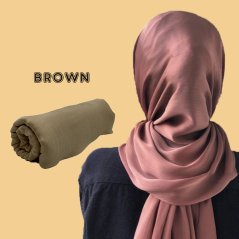 Gdeal Satin Silk Shawl Women Scarf Headwear Muslim Fashion (10 Colors)