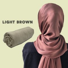 Gdeal Satin Silk Shawl Women Scarf Headwear Muslim Fashion (10 Colors)