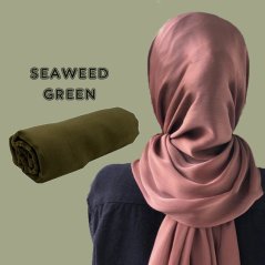 Gdeal Satin Silk Shawl Women Scarf Headwear Muslim Fashion (10 Colors)