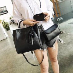 3pcs Women Mini Purse Bag Large Capacity Shoulder Casual Handbag (4 Colors)