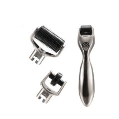 Gdeal 3-In-1 Microneedle Derma Roller Kit Titanium Micro Needles (0.5-1.0-1.5mm)