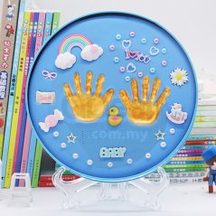 Handprint and Feet Print Baby Soft Clay Makers (Blue - Pink)