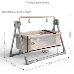 Newborn Electric Cradle Rocking Bed Smart Coax with Bluetooth Music