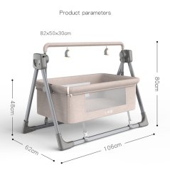 Newborn Electric Cradle Rocking Bed Smart Coax with Bluetooth Music