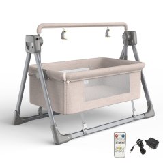 Newborn Electric Cradle Rocking Bed Smart Coax with Bluetooth Music