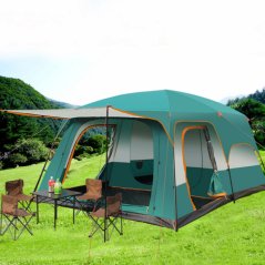 GTE 8-12 Person Large Camping Tent 2 Bedroom Compartment (2 Colors)