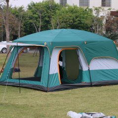 GTE 8-12 Person Large Camping Tent 2 Bedroom Compartment (2 Colors)