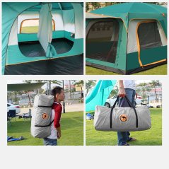 GTE 8-12 Person Large Camping Tent 2 Bedroom Compartment (2 Colors)