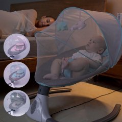 4 Speed Baby Electric Rocking Chair with Bluetooth Music and Timer