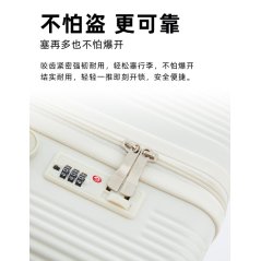 Portable Travel Luggage Front Opening 20/24 inch (Black/Grey/White)