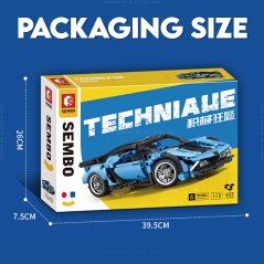 Sembo Technique Racing Car Sport Transport Building Block Toy 701053