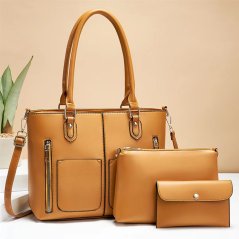 3 Pcs Women Large Capacity Portable Shoulder Bag (4 Colors)