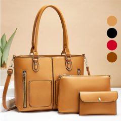 3 Pcs Women Large Capacity Portable Shoulder Bag (4 Colors)