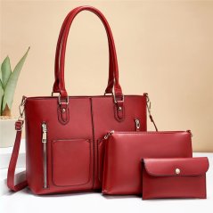 3 Pcs Women Large Capacity Portable Shoulder Bag (4 Colors)