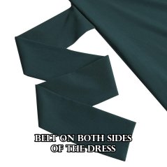 Women Dress Long Sleeve Ruffle Maxi Long Dress Kaftan - 4 Sizes (3 Colors)