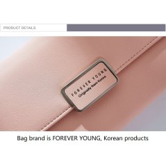 Gdeal Forever Young Ladies Zipper Bag Large-capacity Chain Bag Fashion Europe United States Long Wallet (LGF570-1W)
